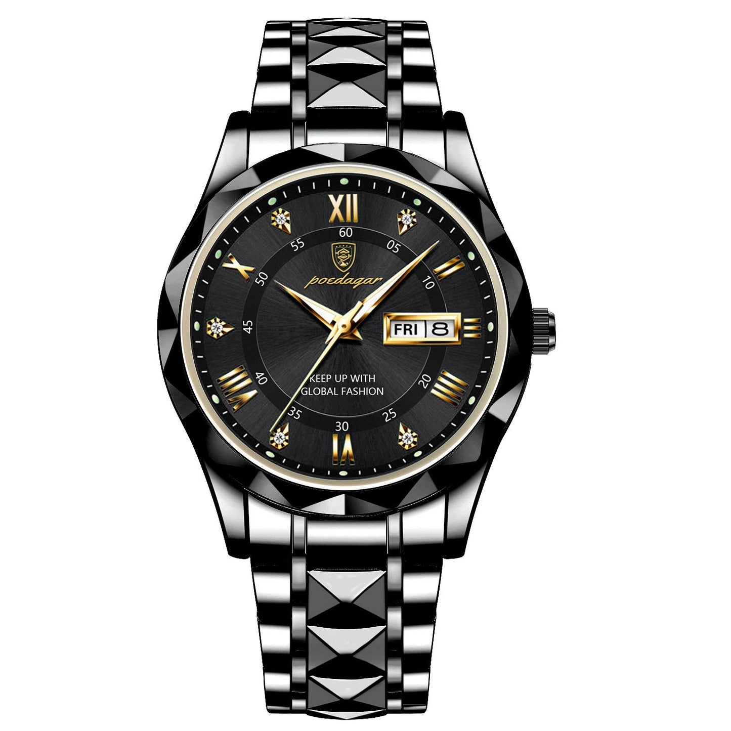 pm003-Men's Fashion Luxury Waterproof Luminous Watch