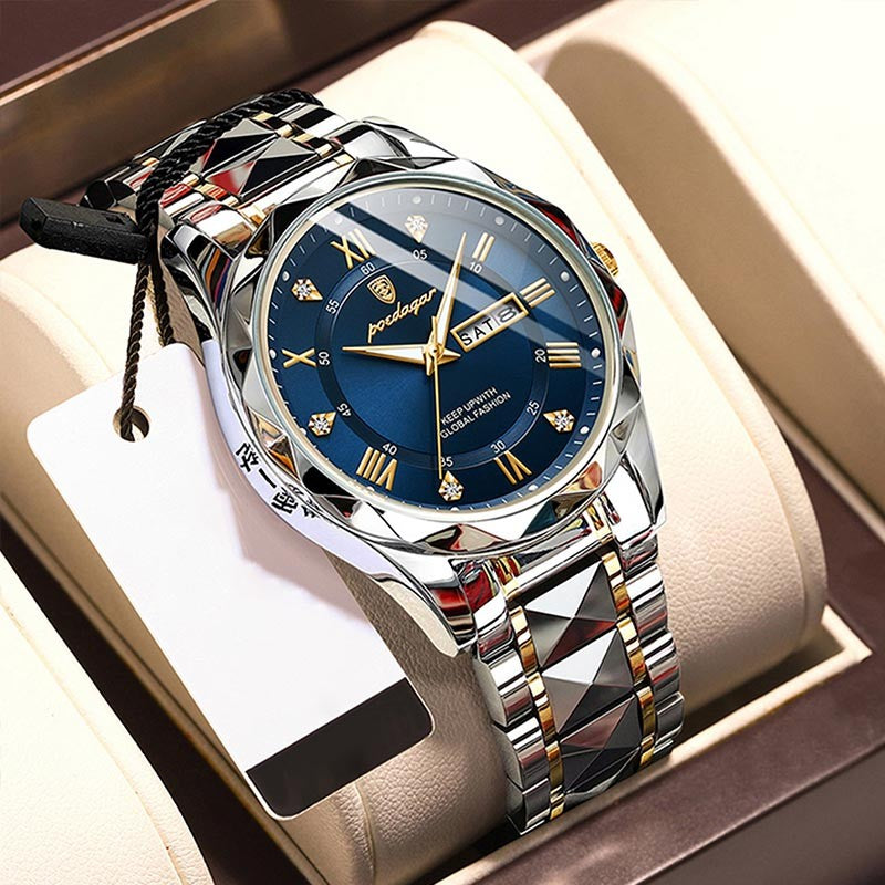 pm003-Men's Fashion Luxury Waterproof Luminous Watch
