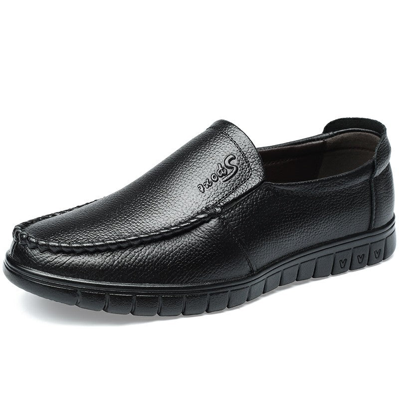 2025 men's all-match breathable casual leather shoes
