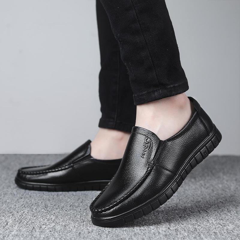 2025 men's all-match breathable casual leather shoes