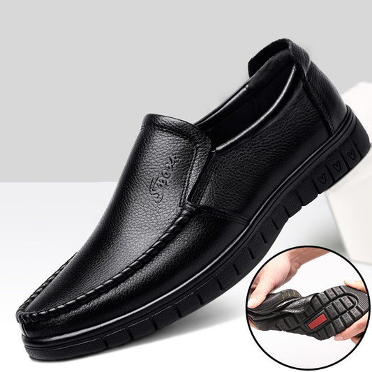 2025 men's all-match breathable casual leather shoes