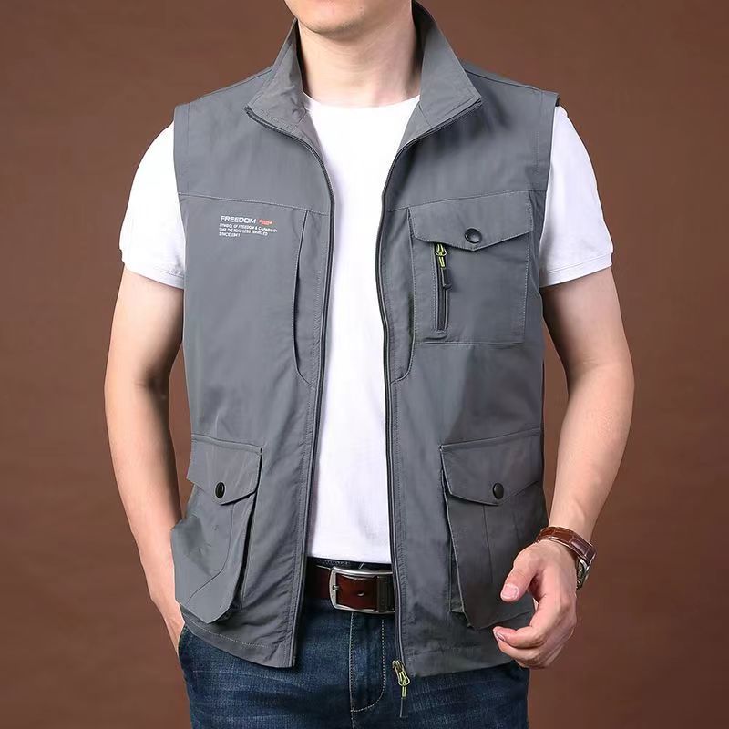 2025 Casual tooling young men's outdoor vest