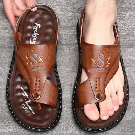 luu37-Men's casual outerwear sandals and slippers