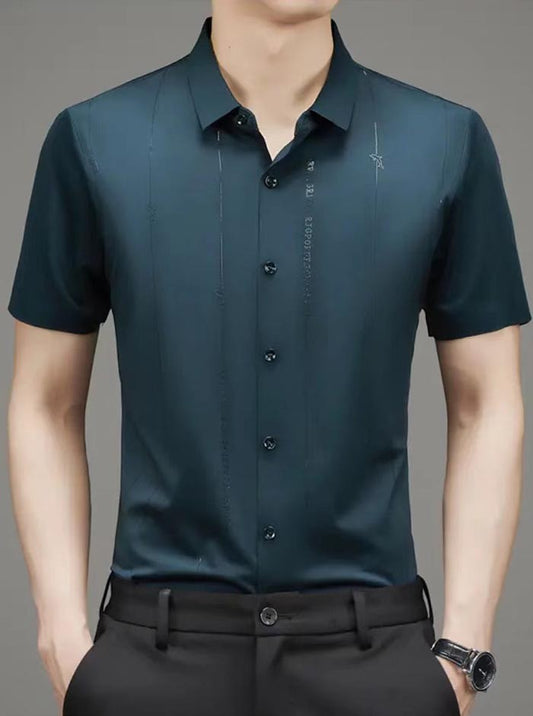 Summer men's non-marking wrinkle-free ironing shirt