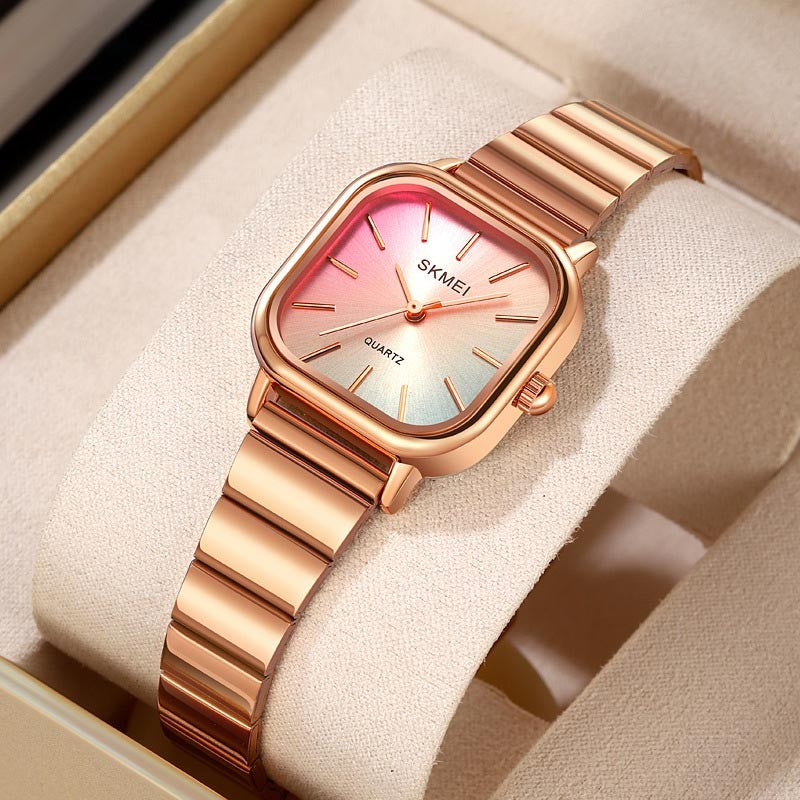 Women's light luxury high-end square personalized quartz watch