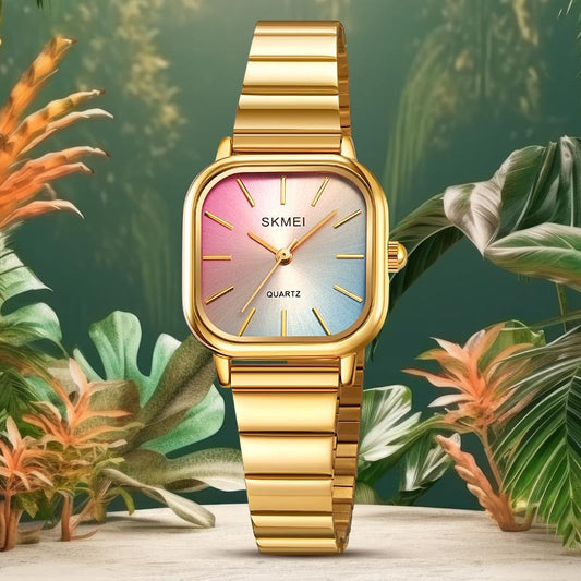 Women's light luxury high-end square personalized quartz watch
