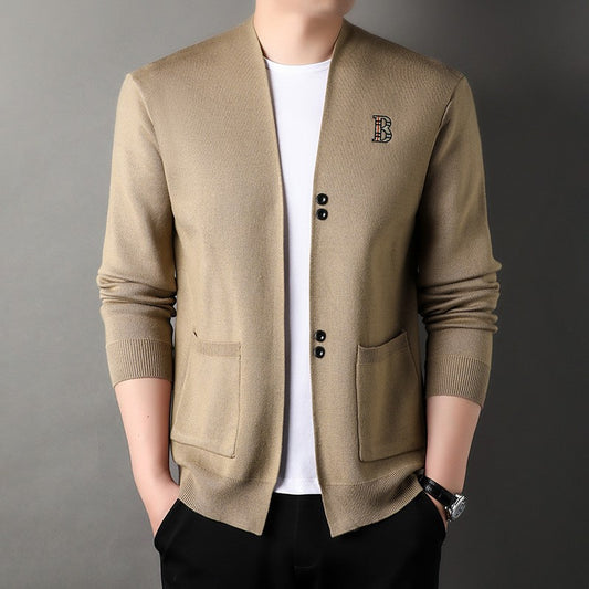 hins222- autumn and winter knitted sweater slim cardigan jacket