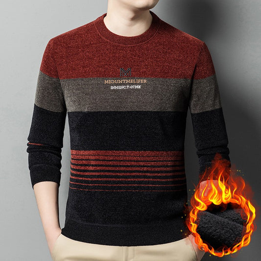2024 men's thickened velvet sweater(mx35)