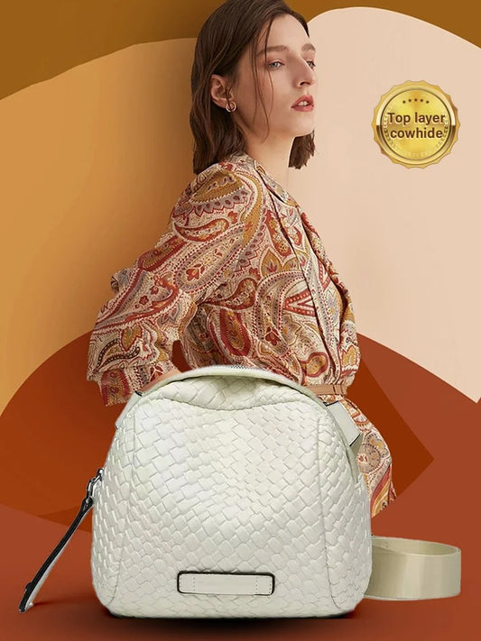 ae411-Versatile light luxury women's one-shoulder diagonal casual simple black small bag shell bag