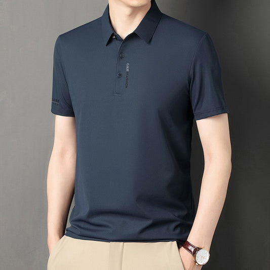 Ice Silk Short Sleeve Men's Polo Shirt