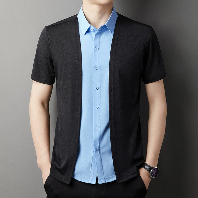 Business Casual Men's Short Sleeve Shirt