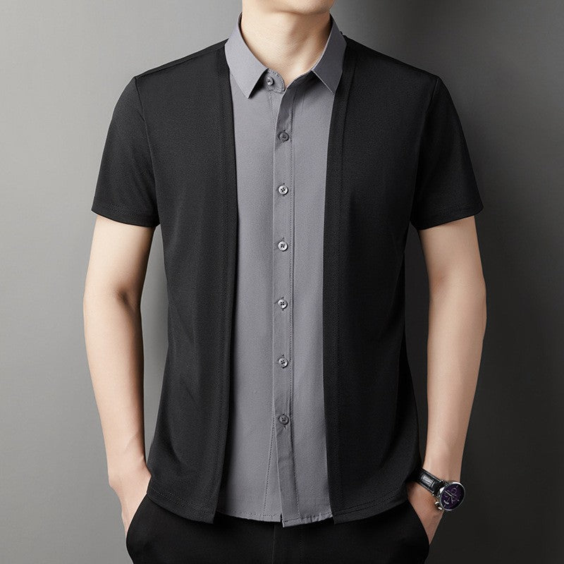 Business Casual Men's Short Sleeve Shirt