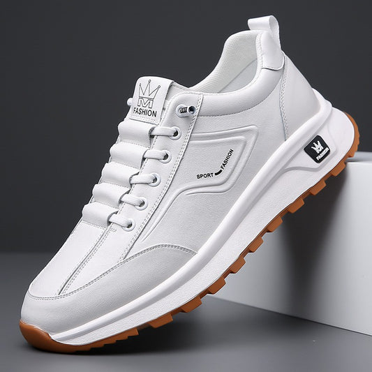 cpy640-Men's sports style casual leather shoes