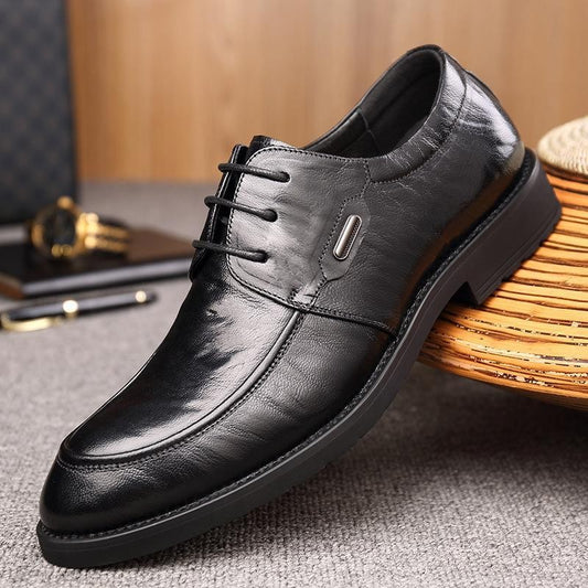 get14-Men's formal casual business leather shoes