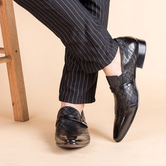qh138-Men's business leather shoes