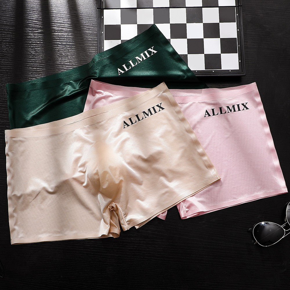 luu455-Sexy 3D Design Ice Silk Men's Underwear