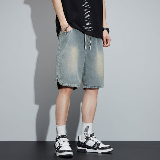 ae662-Men's loose straight-fit casual shorts