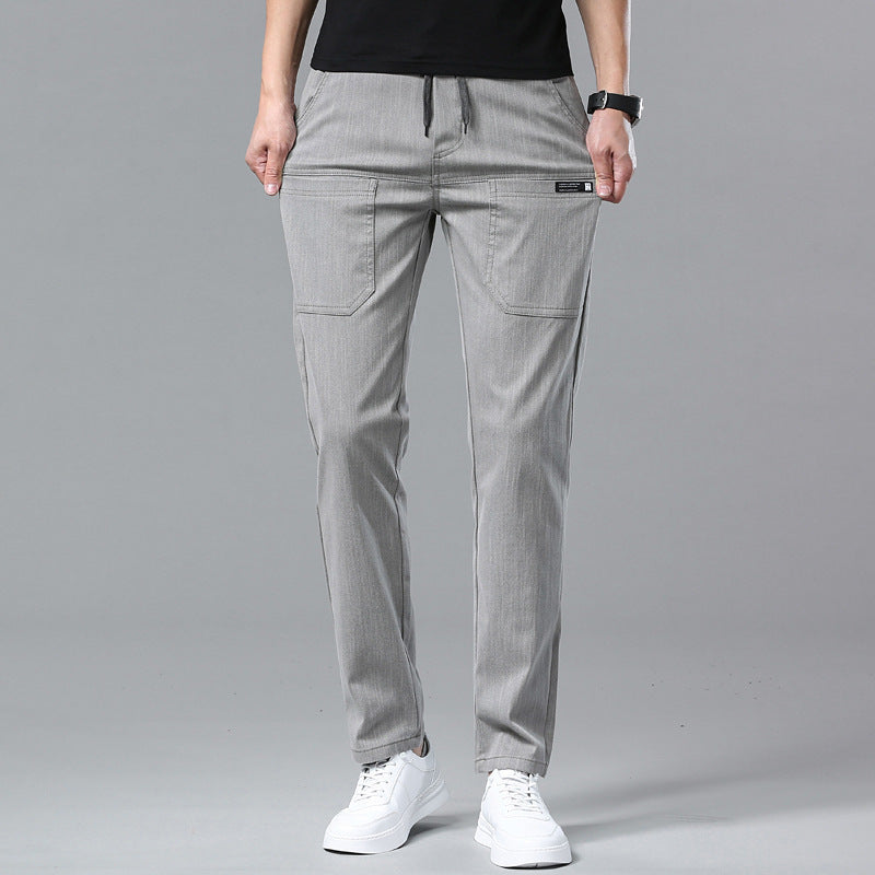 luu496-Men's  thin stretch casual pants