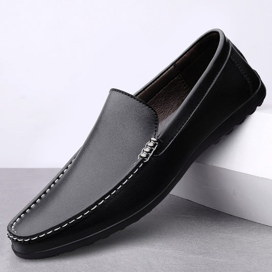 cf08-Men's slip-on casual leather shoes