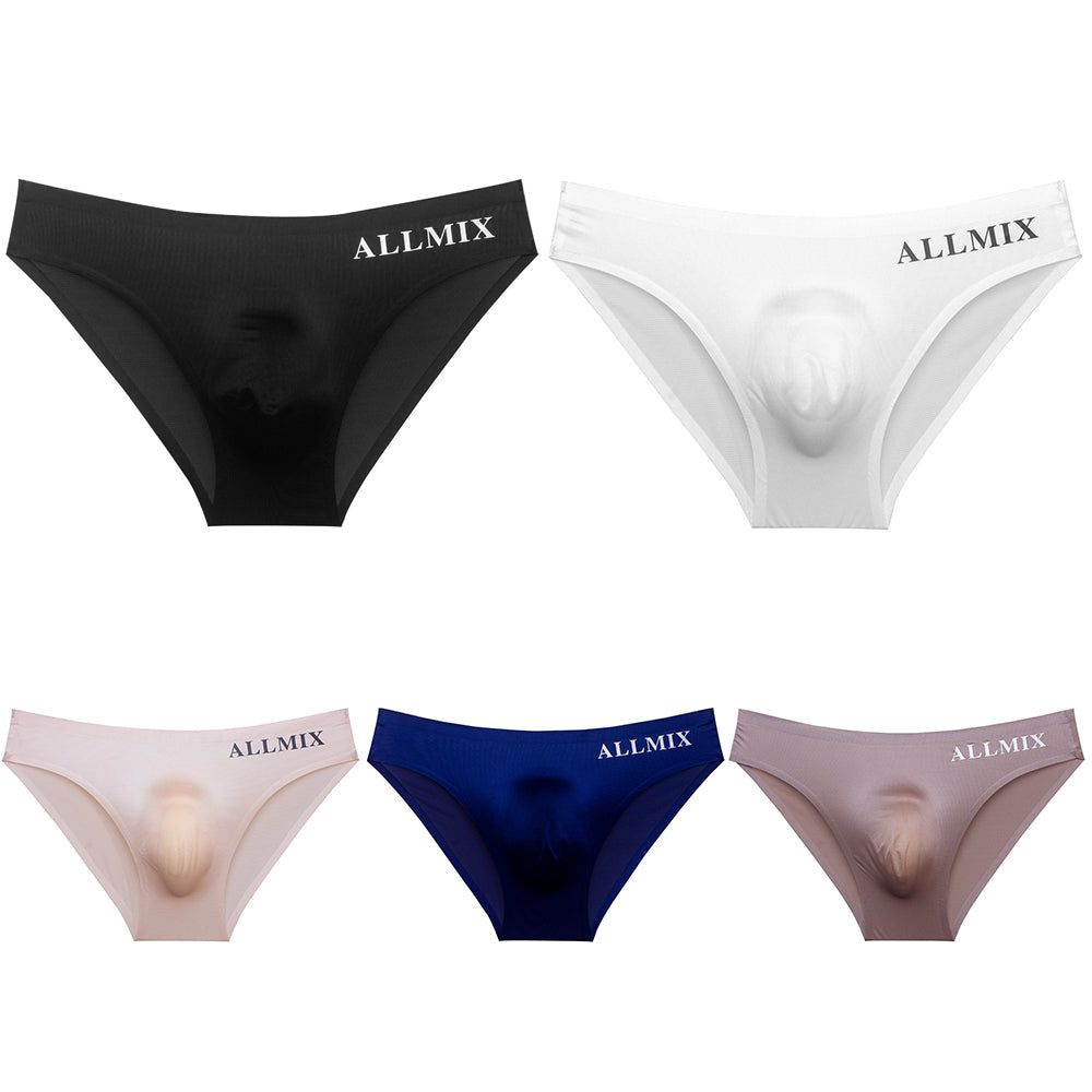 txv96-5 Pieces- Summer breathable and comfortable men's low waist briefs
