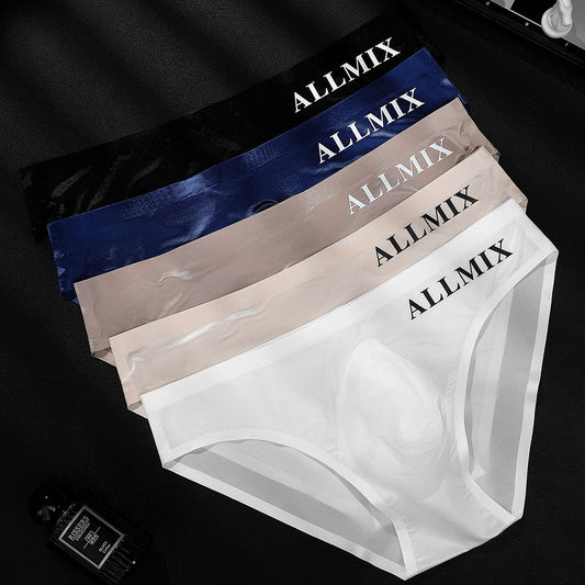 txv96-5 Pieces- Summer breathable and comfortable men's low waist briefs