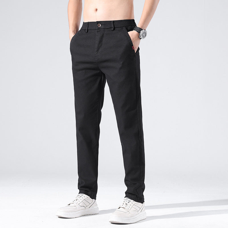 cf46-Men's Casual Straight Slim Fit Pants