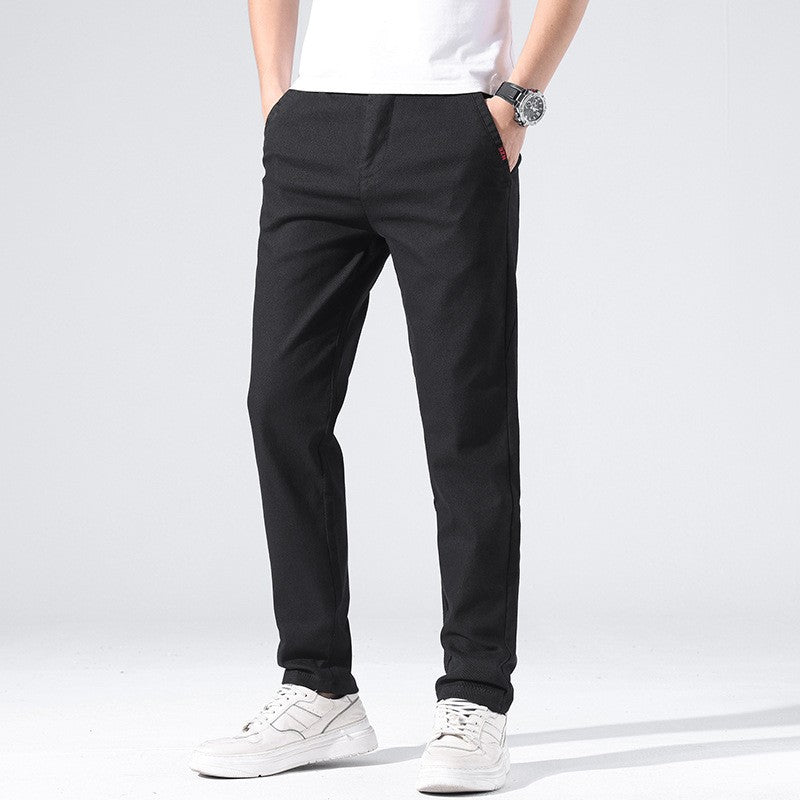 cf46-Men's Casual Straight Slim Fit Pants
