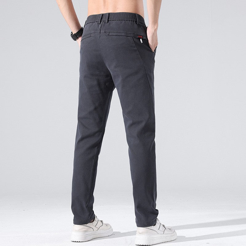 cf46-Men's Casual Straight Slim Fit Pants