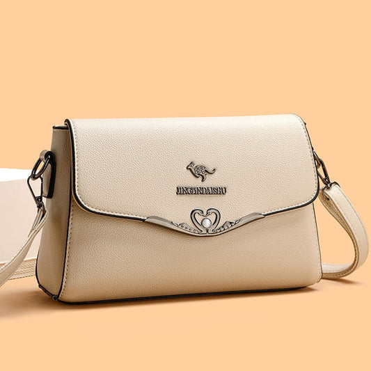 zp462-Large capacity versatile soft leather ladies small square bag