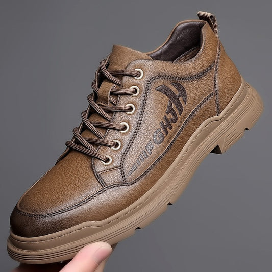 Spring and Autumn Men's Casual Driving Leather Shoes