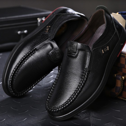 zq204-Fashion breathable men's leather shoes