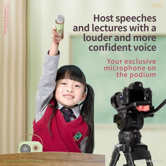 Mini Karaoke Machine Portable Bluetooth Speaker