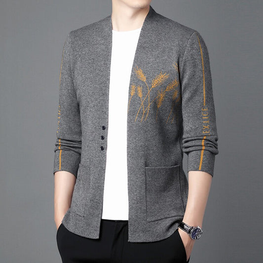 zq228-2024 New Autumn Men's Knitted Cardigan