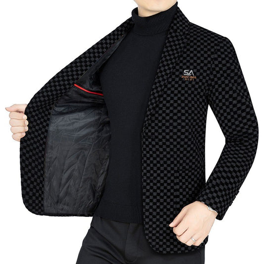 zd259-Men's padded suit jacket