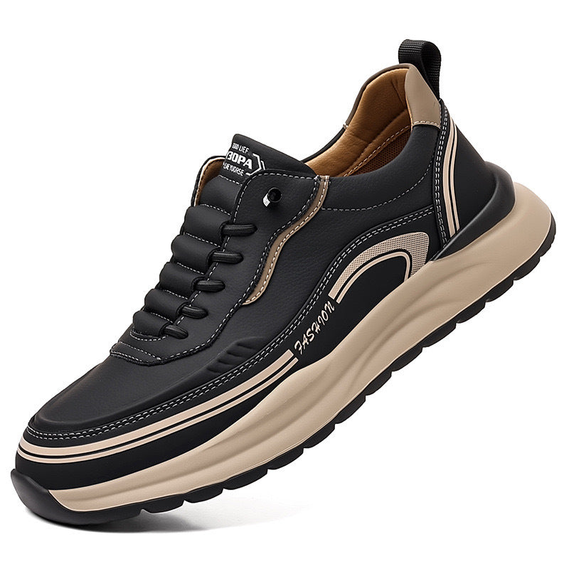 px74-Men's autumn sports casual leather shoes