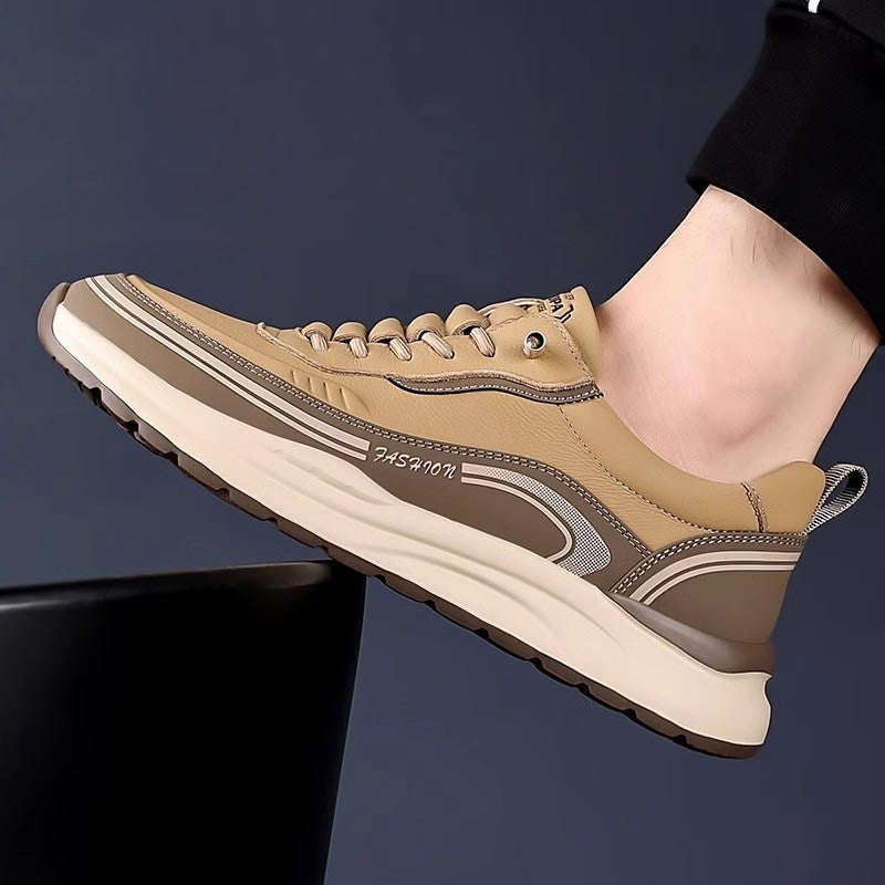 px74-Men's autumn sports casual leather shoes