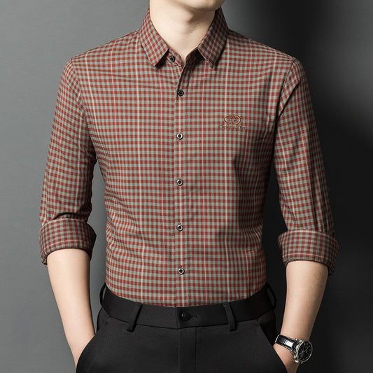 zd293-Men's autumn fashion casual long sleeve shirt