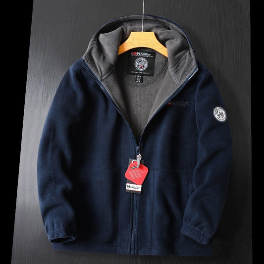 2025 Men's new double-layer fleece hoodie(cm326)