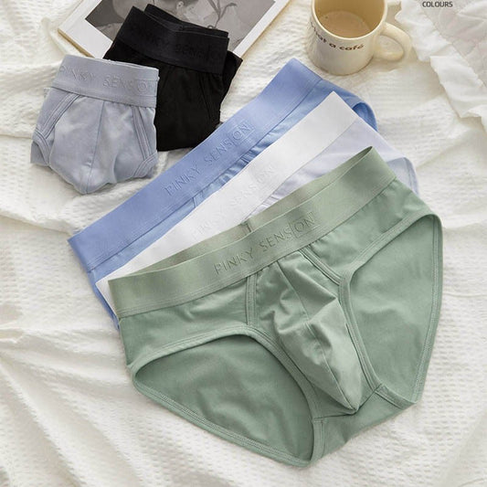 qh344-Men's cotton graphene antibacterial briefs