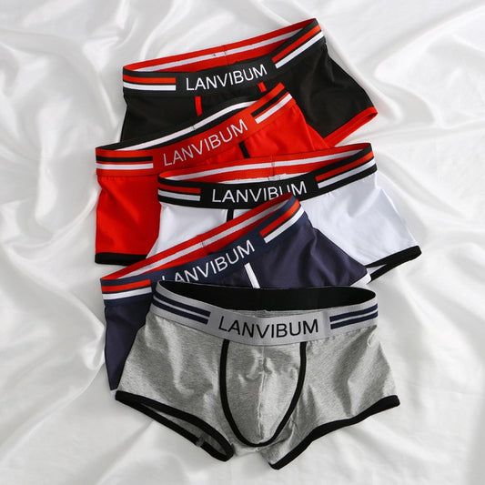 qh357-Cotton men's boxer briefs