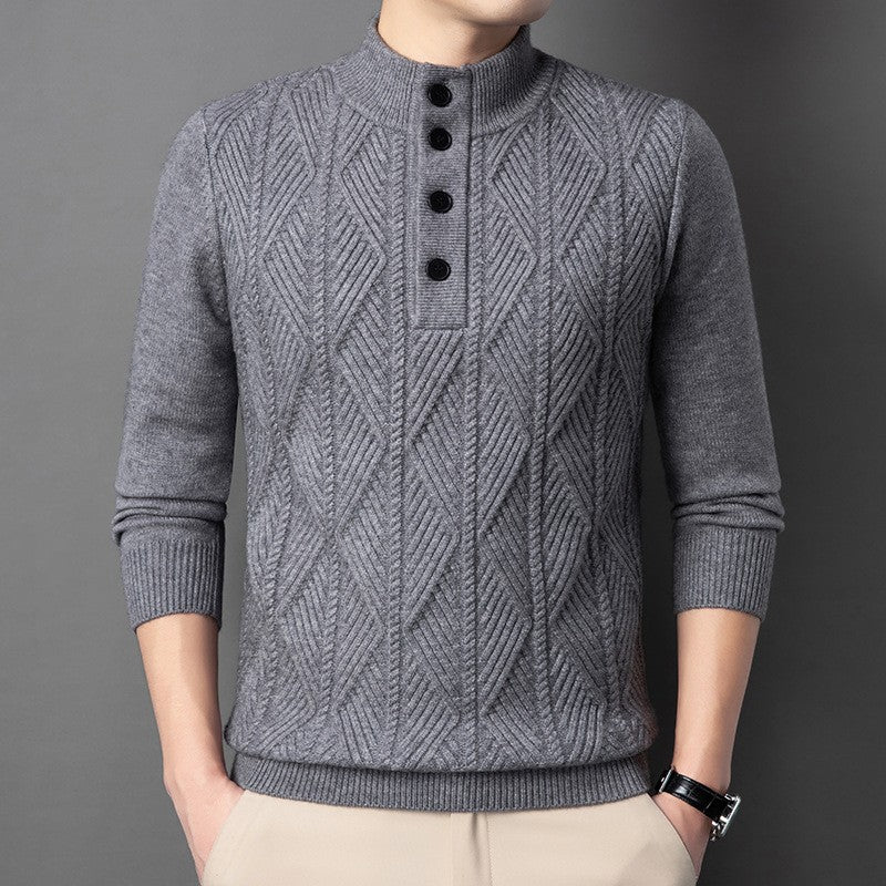 zd309-Autumn and winter men's warm knitted sweaters