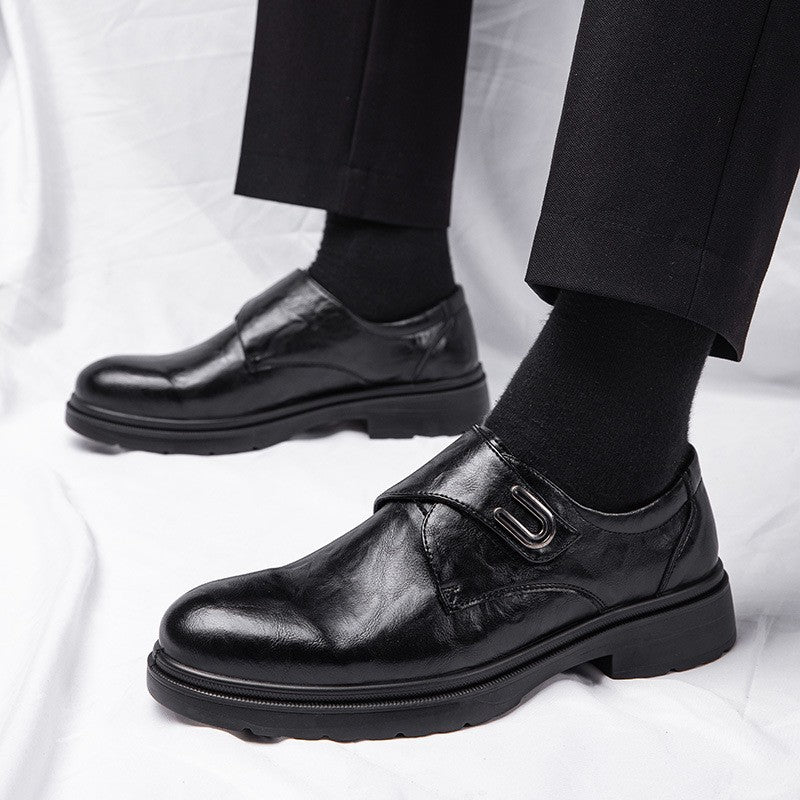 Men's British style formal soft-soled leather shoes