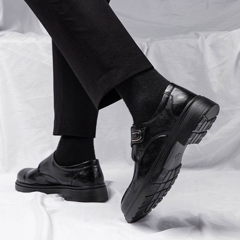 Men's British style formal soft-soled leather shoes