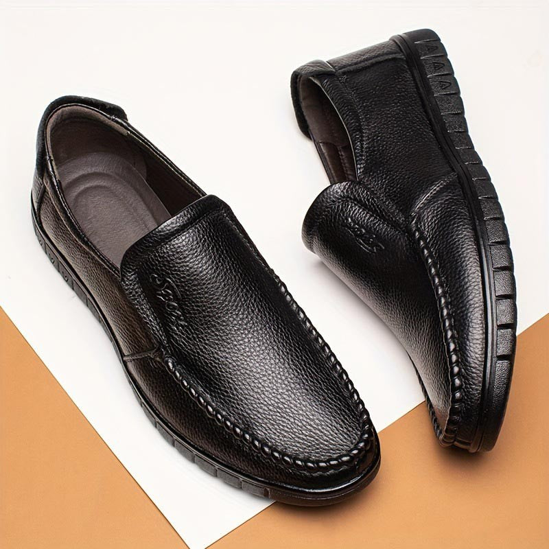 2025 men's all-match breathable casual leather shoes