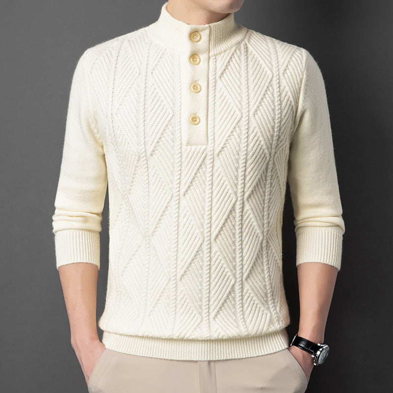 zd309-Autumn and winter men's warm knitted sweaters