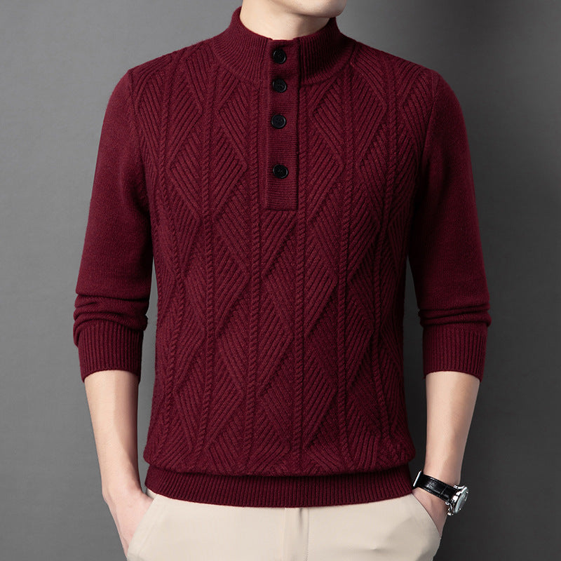 zd309-Autumn and winter men's warm knitted sweaters