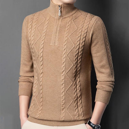 zd311-Men's new half turtleneck casual cashmere sweater