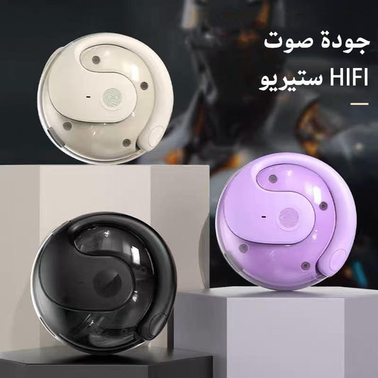 cm249- سماعة رأس بلوتوث لاسلكية تثبت على الأذن بتقنية الذكاء الاصطناعي للترجمة الفورية