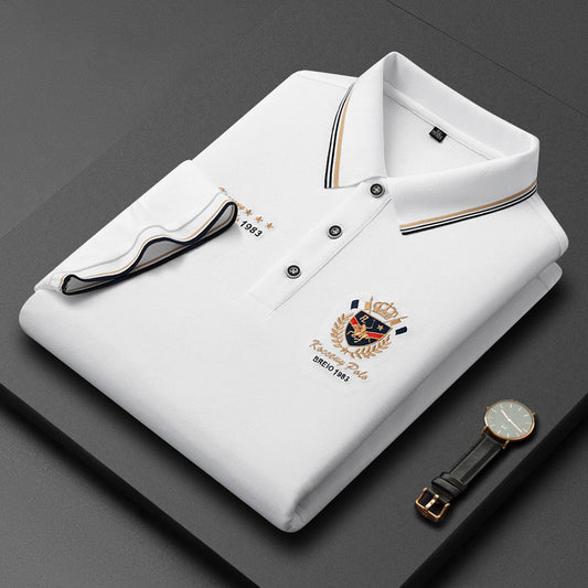 de794-Men's Summer Lapel Short Sleeve POLO Shirt