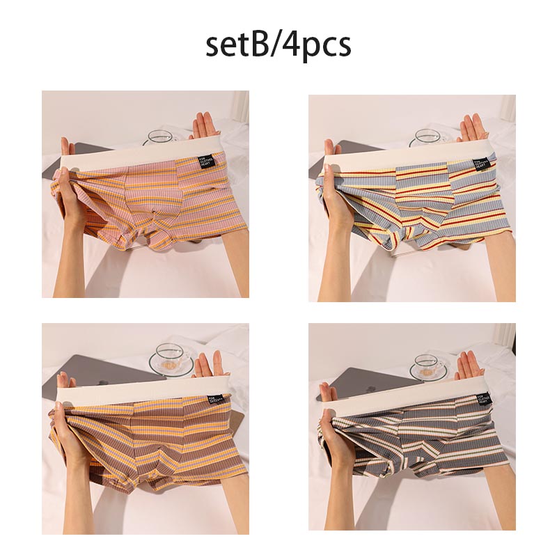 zd329-Men's Cotton Breathable Boxer Briefs